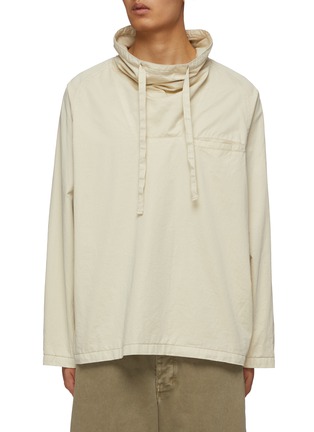 Main View - Click To Enlarge - LEMAIRE - Vareuse Funnel Neck Cotton Hoodie