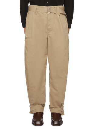 Main View - Click To Enlarge - LEMAIRE - Adjustable Cuff Twisted Cotton Linen Pants