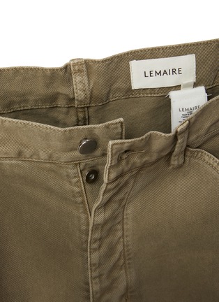 Detail View - Click To Enlarge - LEMAIRE - Judo Back Strap Cotton Tapered Leg Pants