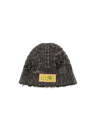 Main View - Click To Enlarge - MM6 MAISON MARGIELA - Numeric Logo Patch Beanie