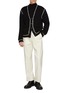 Figure View - Click To Enlarge - BARENA - Mangano Contrast Piping Wool Cardigan