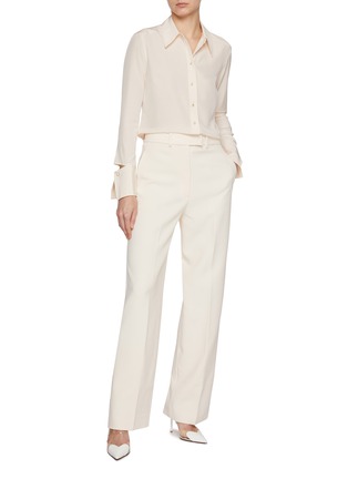 Figure View - Click To Enlarge - ST. JOHN - Pleated Cady Pants