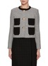 Main View - Click To Enlarge - ST. JOHN - Contrast Pocket Textured Knit Jacket