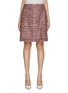 Main View - Click To Enlarge - ST. JOHN - Metallic Eyelash Tweed Skirt