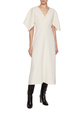 Figure View - Click To Enlarge - ST. JOHN - V-Neck Cady Dress