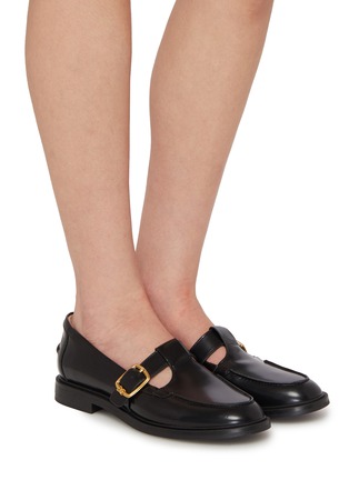 Figure View - Click To Enlarge - SAM EDELMAN - Elaina Cut Out Leather Loafers