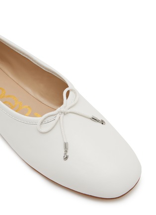 Detail View - Click To Enlarge - SAM EDELMAN - Ari High Vamp Leather Ballet Flats