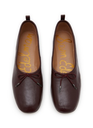 Detail View - Click To Enlarge - SAM EDELMAN - Ari High Vamp Leather Ballet Flats