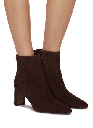 Figure View - Click To Enlarge - SAM EDELMAN - Saige 70 Suede Leather Booties