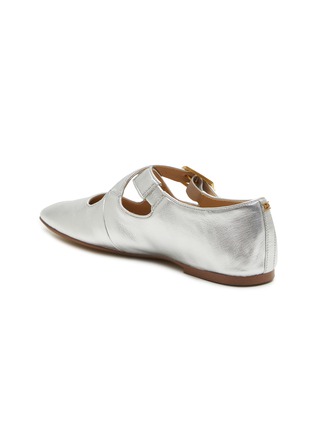  - SAM EDELMAN - Anna Criss Cross Leather Ballerina Flats