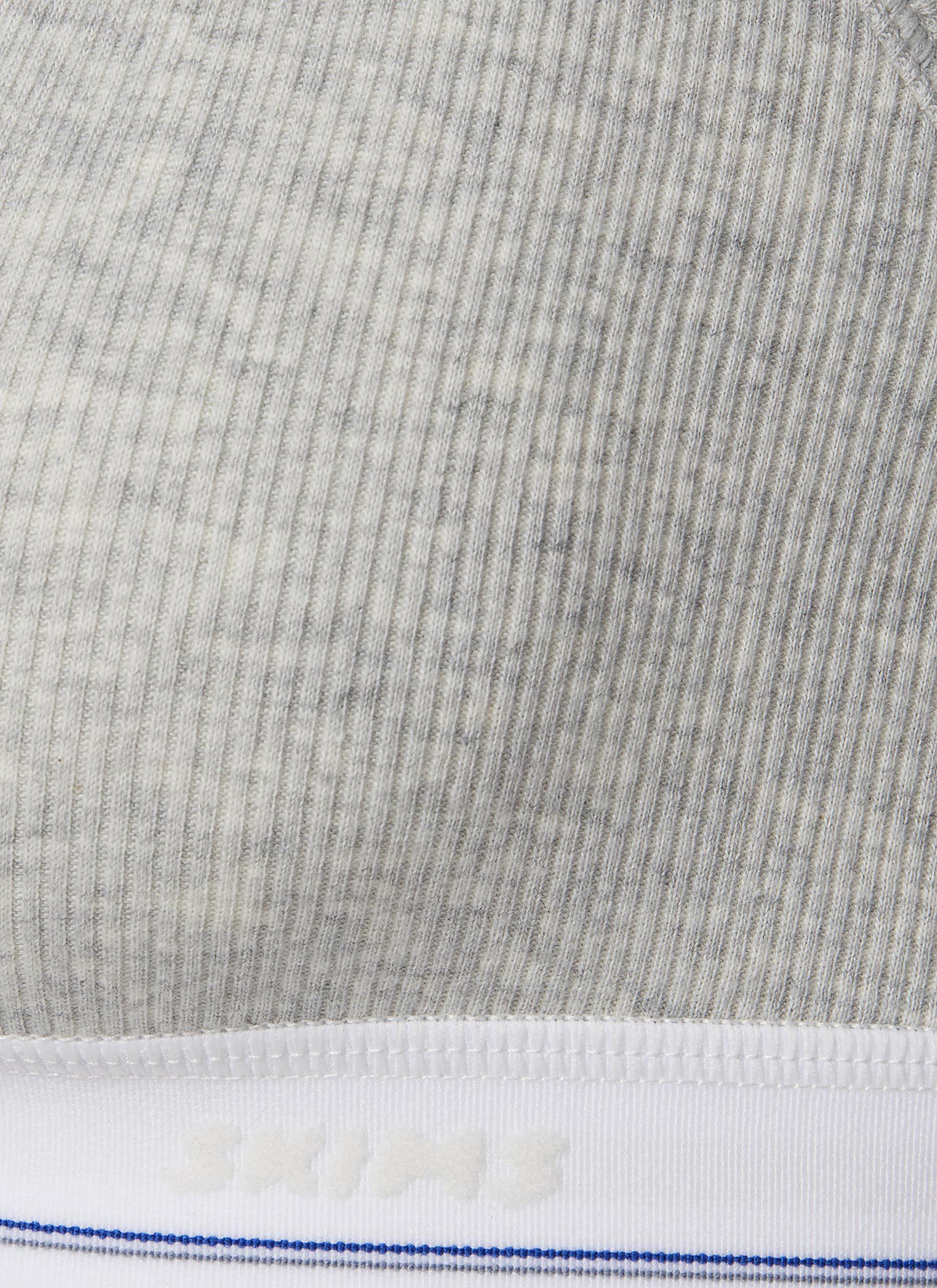 Cotton Rib Split Neck Bralette - Thumbnail 4