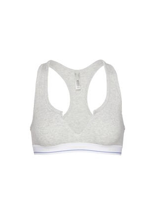 Main View - Click To Enlarge - SKIMS - Cotton Rib Split Neck Bralette