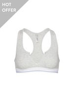 【関税込み】SKIMS オフホワイト ボーイ ショーツ COTTON RIB BOXER | HEATHER OATMEAL