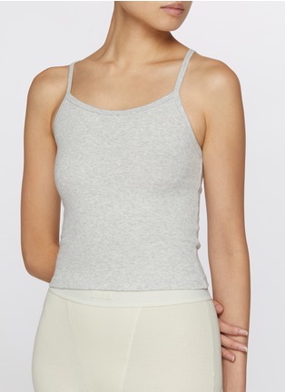 Figure View - Click To Enlarge - SKIMS - Cotton Rib Scoop Tank