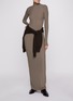 Back View - Click To Enlarge - SKIMS - Soft Lounge Turtleneck Long Dress