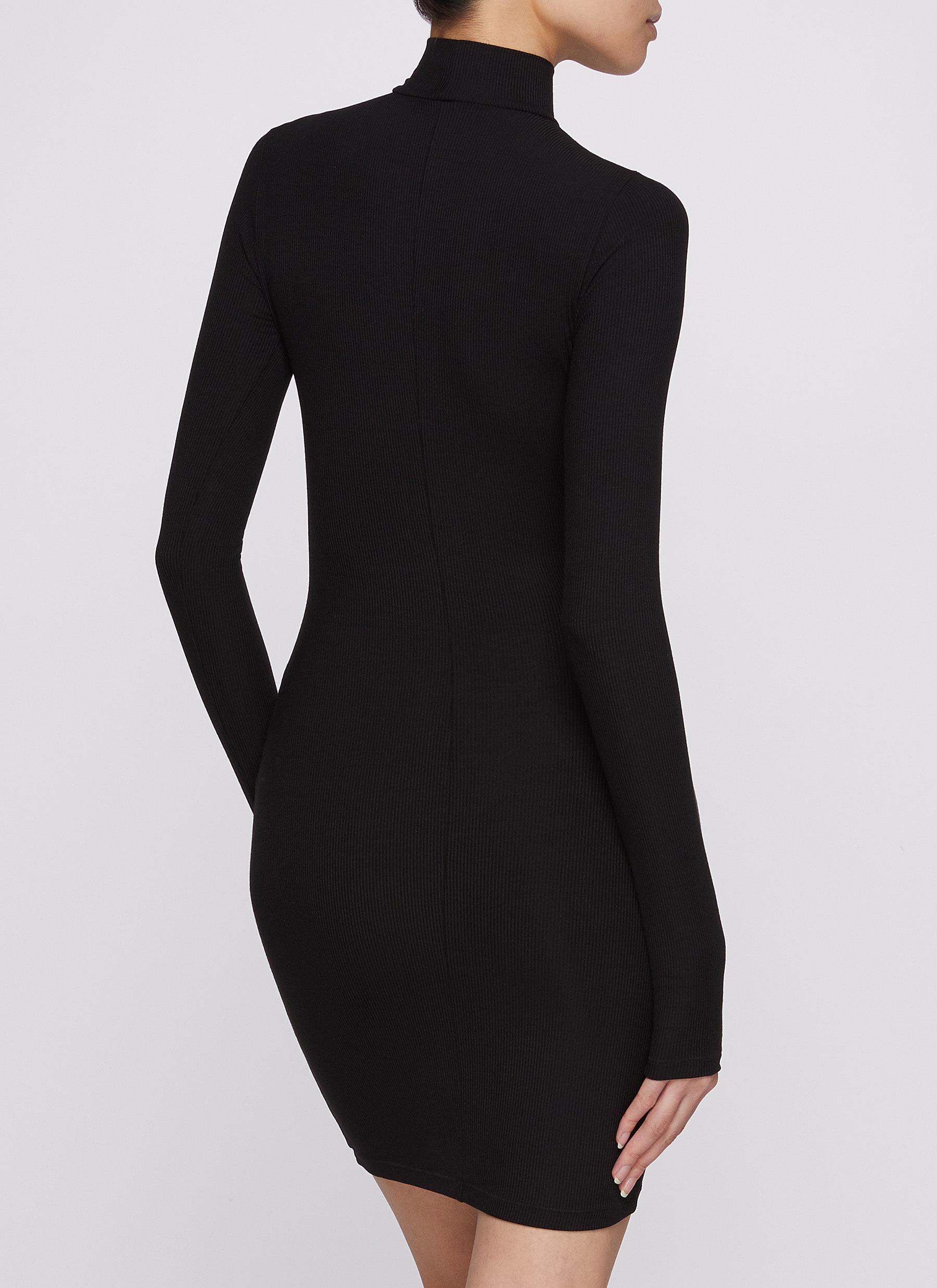 Soft Lounge Turtleneck Mini Dress - Thumbnail 3
