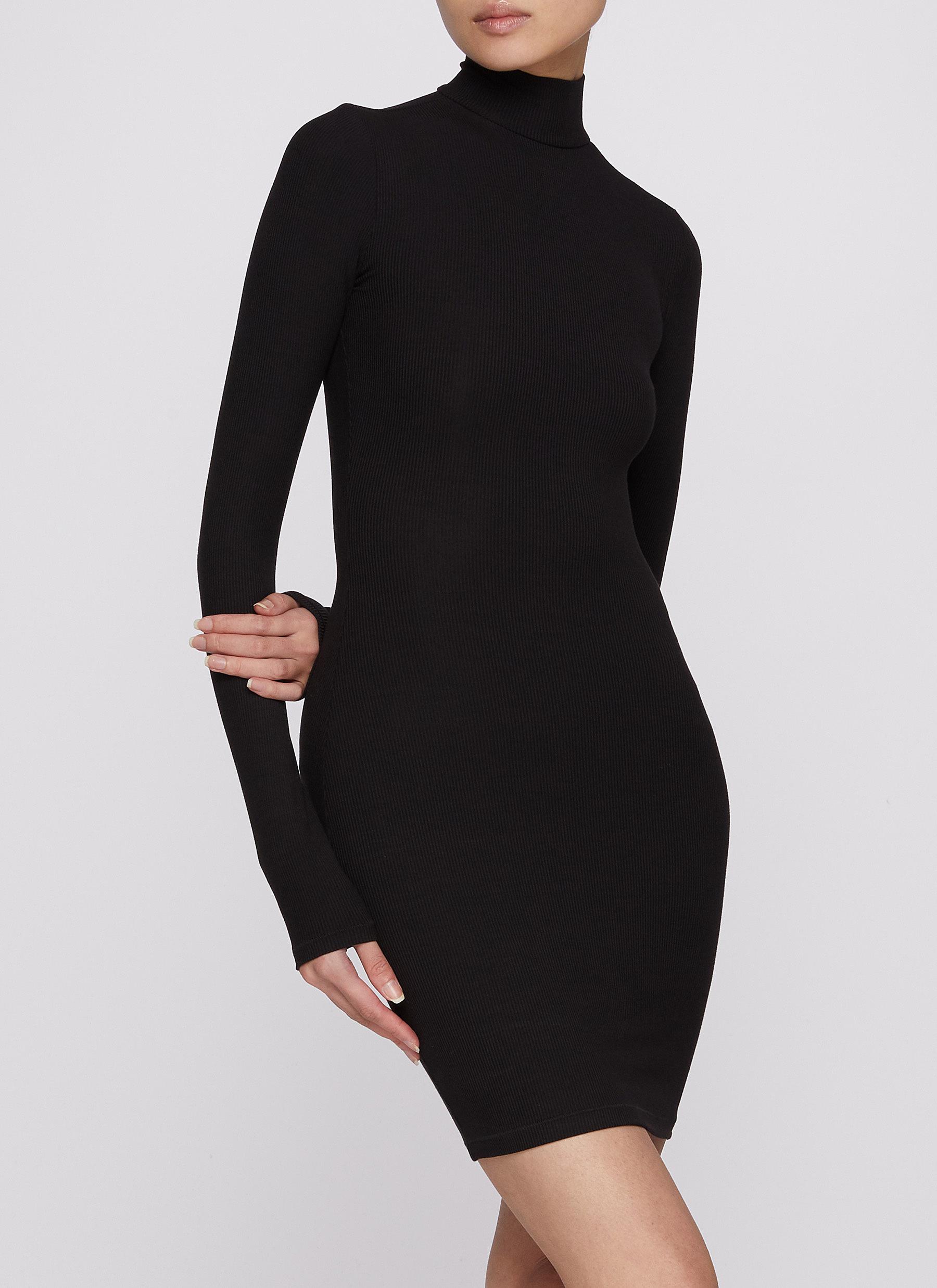 Soft Lounge Turtleneck Mini Dress - Thumbnail 2