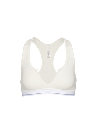 Main View - Click To Enlarge - SKIMS - Cotton Rib Split Neck Bralette