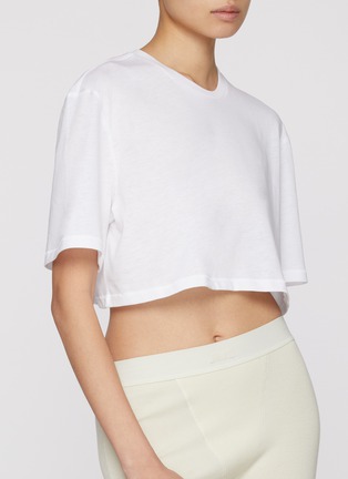 Figure View - Click To Enlarge - SKIMS - Relaxed Tees Oversized Cropped T-shirt