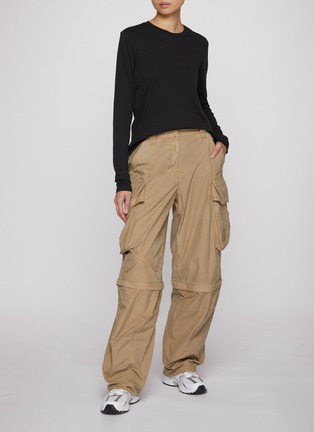 Back View - Click To Enlarge - SKIMS - Relaxed Tees Long Sleeve T-Shirt