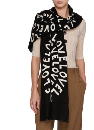 Figure View - Click To Enlarge - CITRUS - Circle Love Scarf