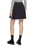Back View - Click To Enlarge - SOUTHCAPE - Contrast Trim Pleated Mini Skirt