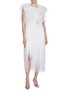 Figure View - Click To Enlarge - SHARON WAUCHOB - Ros Feathered Silk Dress