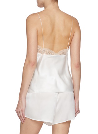 Back View - Click To Enlarge - SHARON WAUCHOB - Capucines Lace Trim Silk Camisole