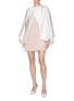 Figure View - Click To Enlarge - SHARON WAUCHOB - Anvers Feather Silk Mini Dress