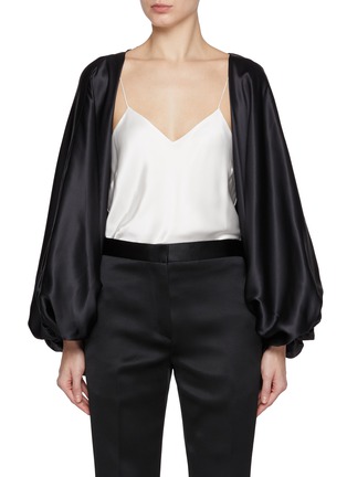 Main View - Click To Enlarge - SHARON WAUCHOB - Cul Silk Blouson