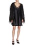 Figure View - Click To Enlarge - SHARON WAUCHOB - Feather Sleeve Dress