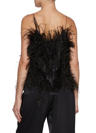 Back View - Click To Enlarge - SHARON WAUCHOB - Rosiers Silk Feather Camisole