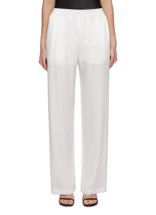 Main View - Click To Enlarge - SHARON WAUCHOB - Tuileries Elasticated Silk Pants