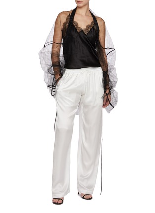 Figure View - Click To Enlarge - SHARON WAUCHOB - Tuileries Elasticated Silk Pants