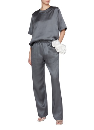 Figure View - Click To Enlarge - SHARON WAUCHOB - Tuileries Elasticated Silk Pants