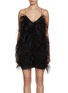 Main View - Click To Enlarge - SHARON WAUCHOB - Anvers Silk Feather Mini Dress