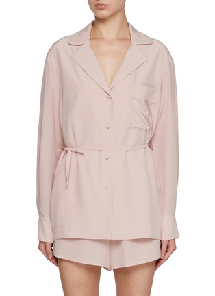 Main View - Click To Enlarge - SHARON WAUCHOB - Bretagne Pyjama Silk Jacket