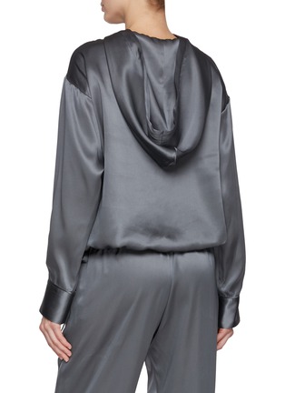 Back View - Click To Enlarge - SHARON WAUCHOB - Lios Silk Hooded Top