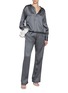 Figure View - Click To Enlarge - SHARON WAUCHOB - Lios Silk Hooded Top