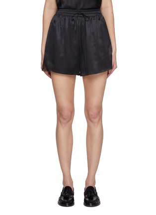 Main View - Click To Enlarge - SHARON WAUCHOB - Garnier Lace-Trim Drawstring Shorts