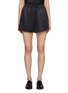 Main View - Click To Enlarge - SHARON WAUCHOB - Garnier Lace-Trim Drawstring Shorts