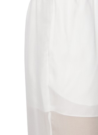  - SHARON WAUCHOB - Tuileries Sheer-Bottom Elasticated Silk Pants