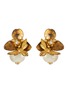 Main View - Click To Enlarge - MONSHIRO - Begonia Bee Petite Earrings