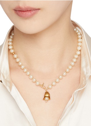 Figure View - Click To Enlarge - MONSHIRO - Soufflé Glass Pearl Short Necklace