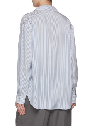 Back View - Click To Enlarge - THE ROW - Valene Striped Silk Shirt