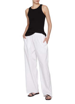 Figure View - Click To Enlarge - THE ROW - Hubert Drawstring Cotton Trousers