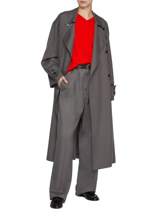 Figure View - Click To Enlarge - THE ROW - Eric Double Breasted Silk Trench Coat