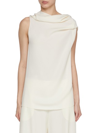 Main View - Click To Enlarge - THE ROW - Aria Asymmetrical Sleeveless Silk Top