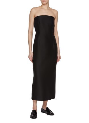 Figure View - Click To Enlarge - THE ROW - Ward Virgin Wool Silk Dress