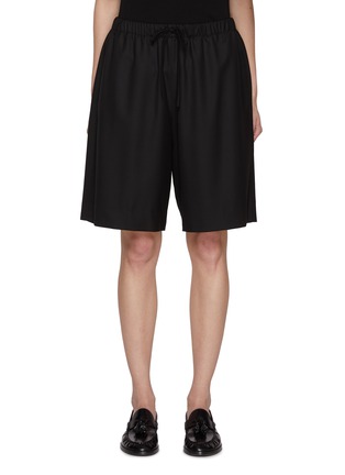 Main View - Click To Enlarge - THE ROW - Stanton Elasticated Wool Shorts